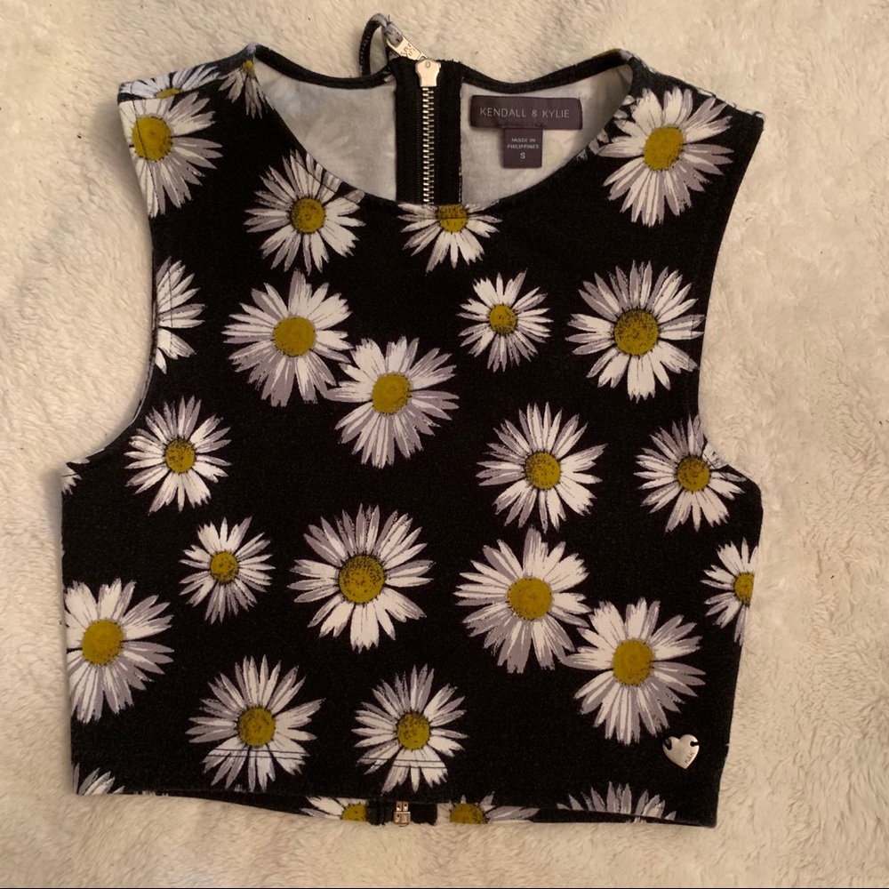 Kendall & Kylie Sunflower Crop Top